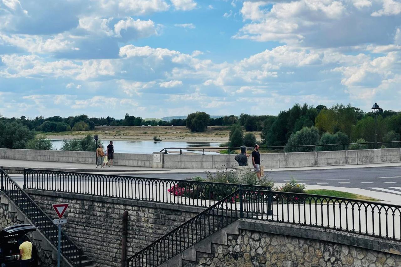 Splendid Apartment At The Foot Of The Castle Of Amboise - View Of The Loir Bagian luar foto